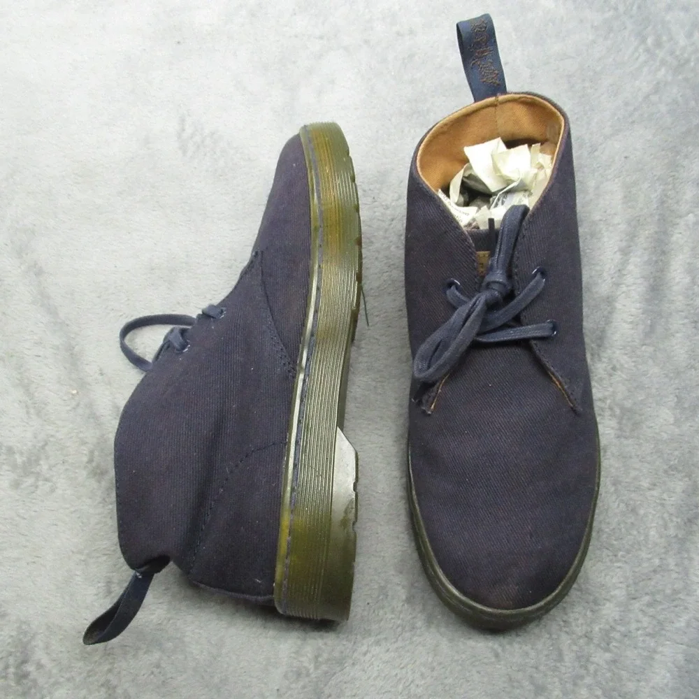 Dr Martens Unisex Mens 7 Women 8 Shoes Blue Mayport Canvas Chukka Casual Dress